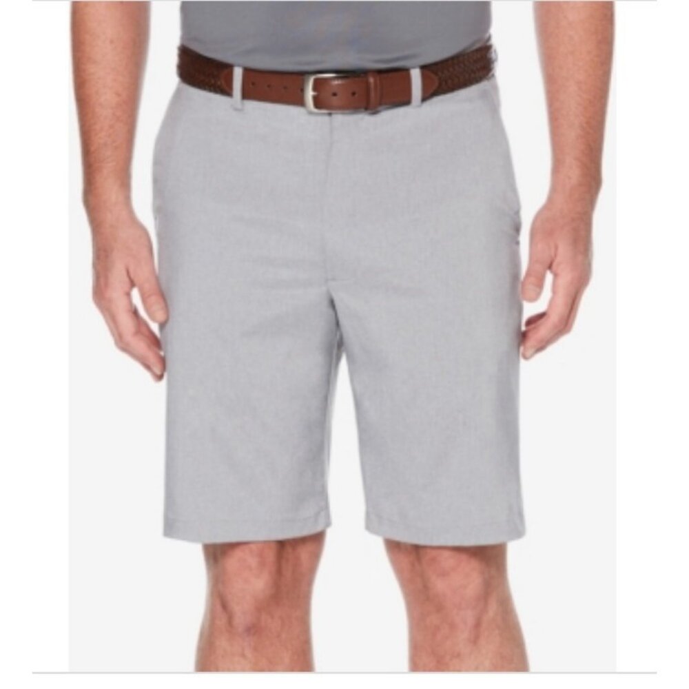 PGA Tour Mens Classic Fit Casual Chino Shorts Grey Heather Size 42